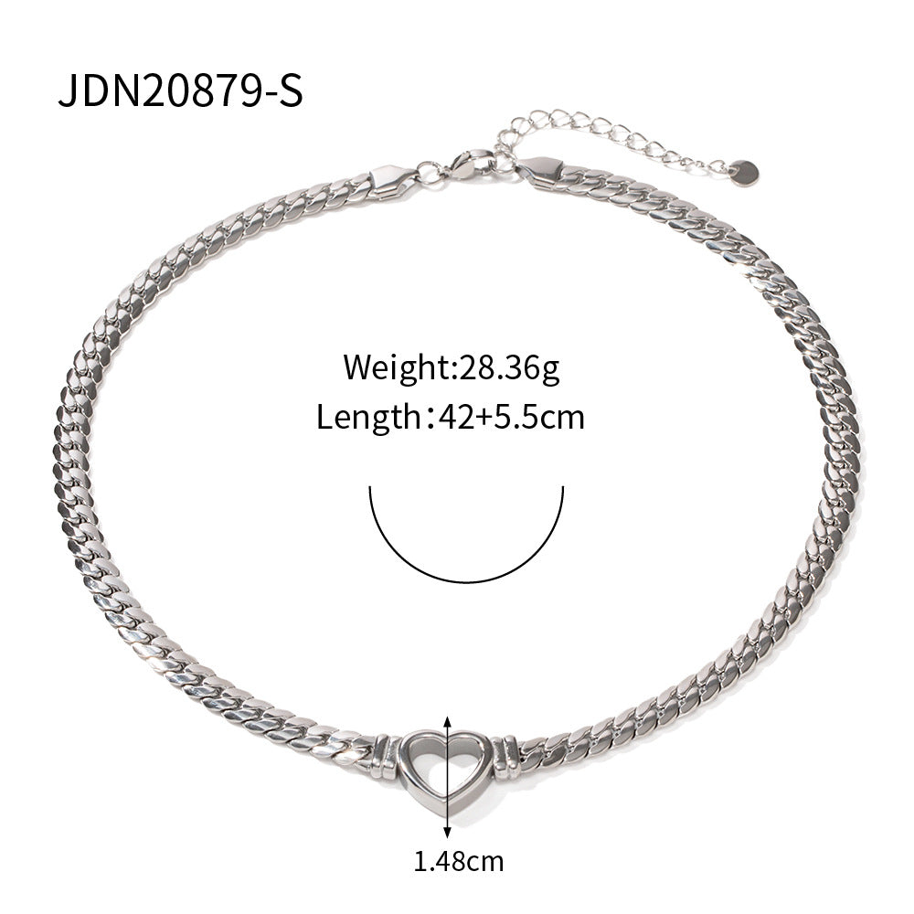 Hip Hop Gold Flat Cuban Link Chain Necklaces