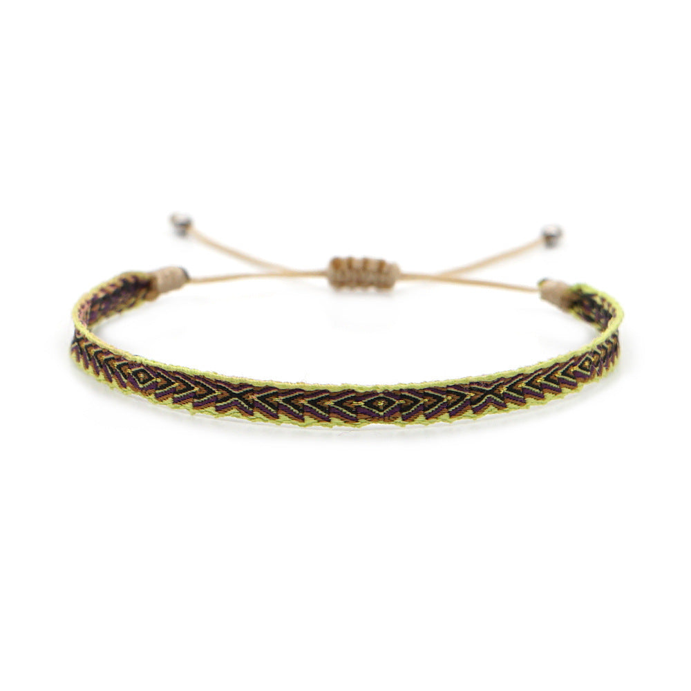 Women's South American Columbia Ethnic Style Webbing Bracelets