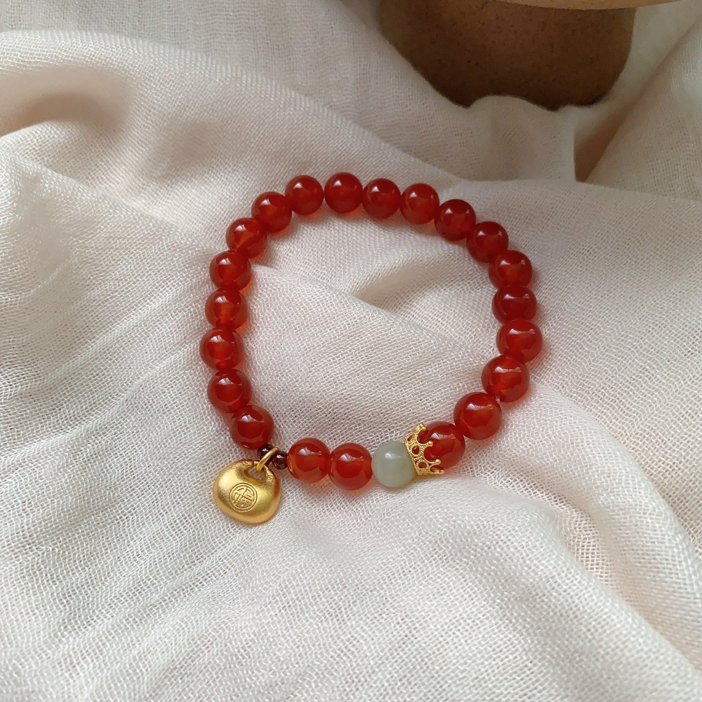 Women's Money Drawing Luck Changing Peach Retro Ethnic Style Bracelets