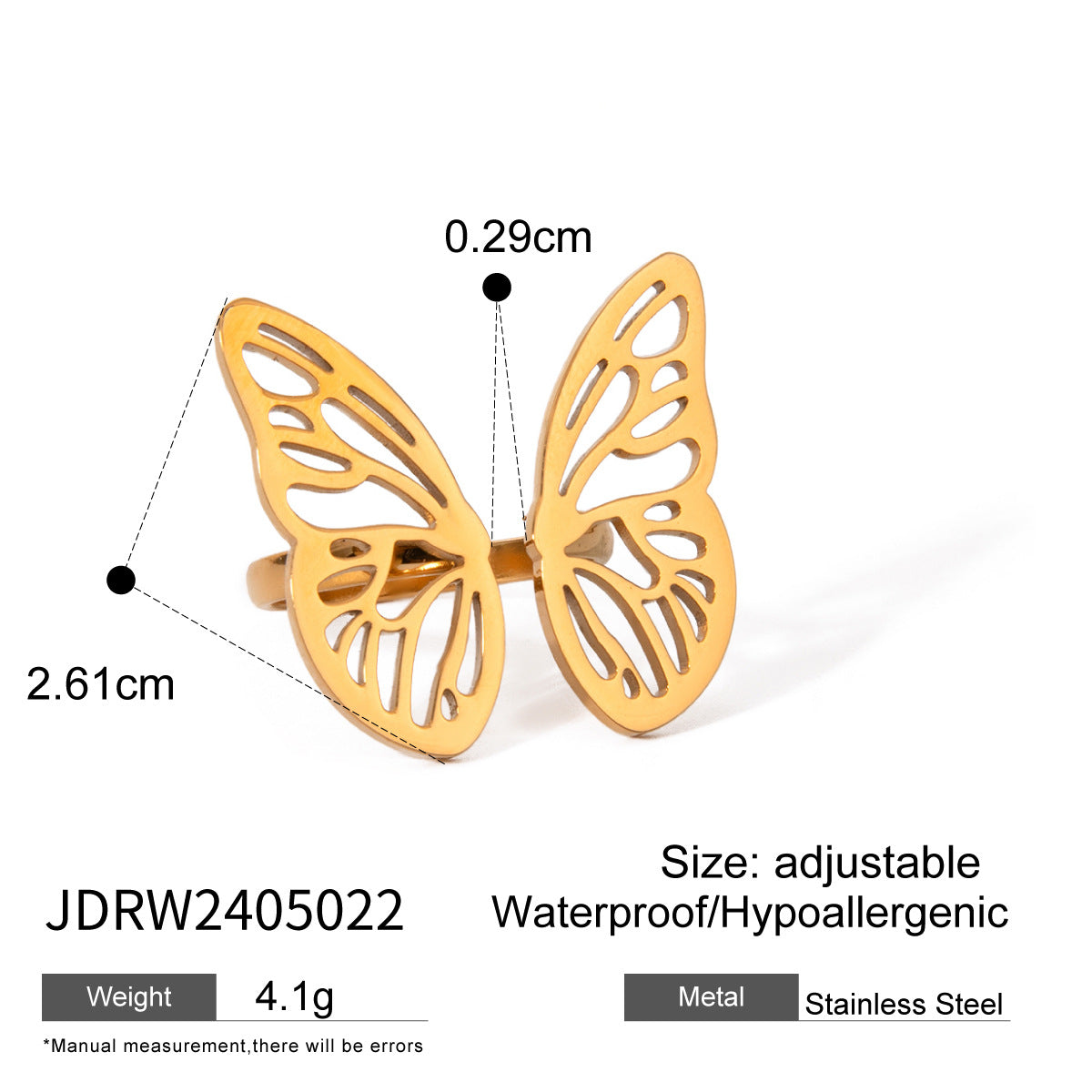 Women's Fashionable Simple Elegant Stainless Steel Glossy Rings