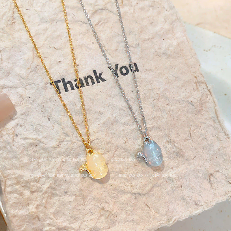 Sense Lucky Kitten Titanium Steel Female Fashion Necklaces