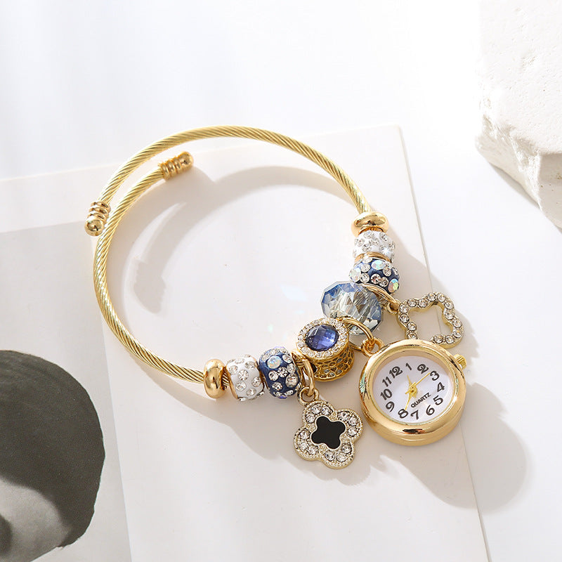 Women's Exquisite Quartz Watch Diamond Fashionable Stainless Bracelets