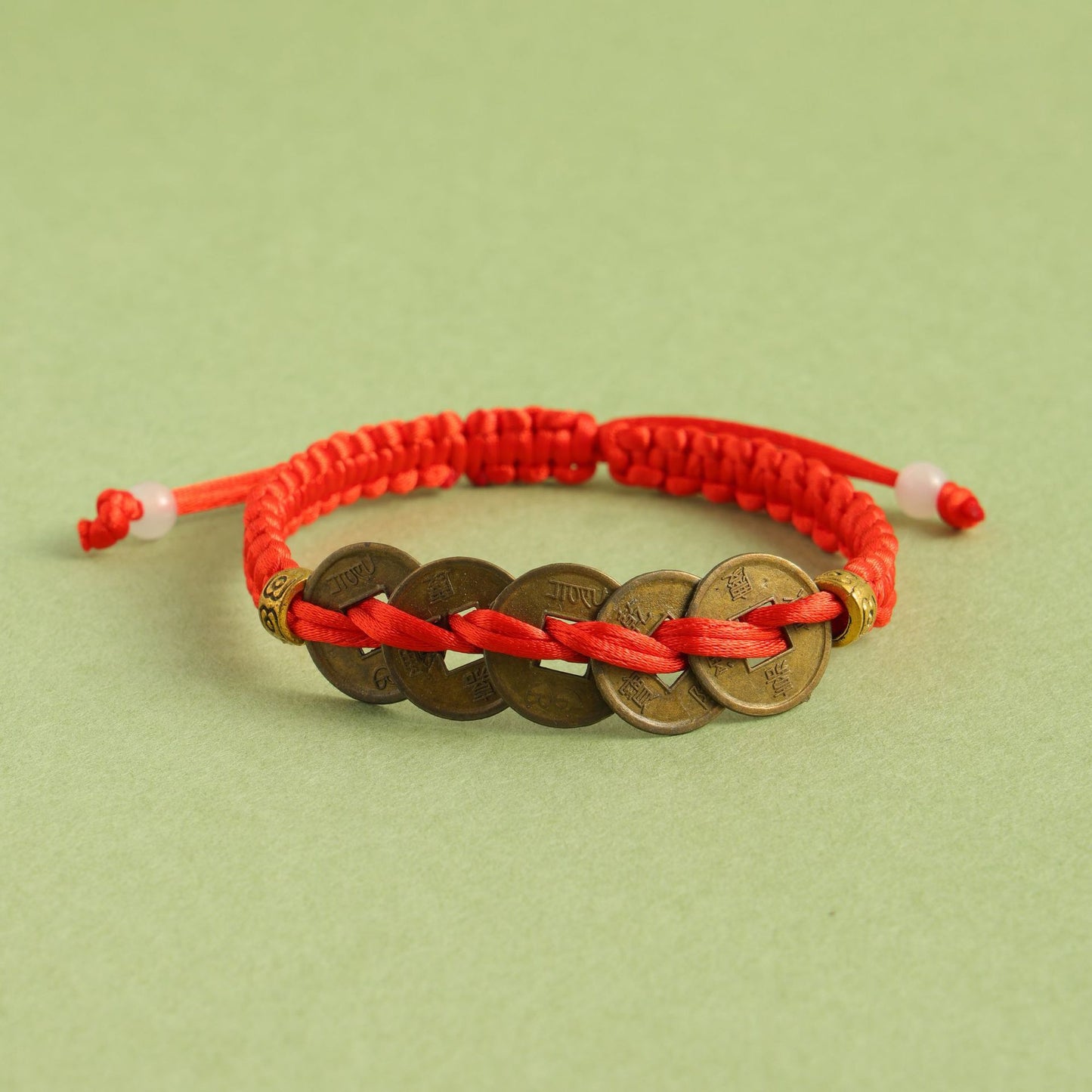 Women's & Men's Dynasty Five Coins Copper Coin Handmade Bracelets