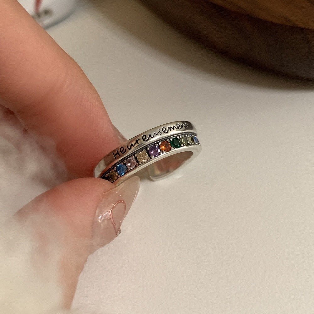 Sier Female Niche High-grade Light Luxury Rings