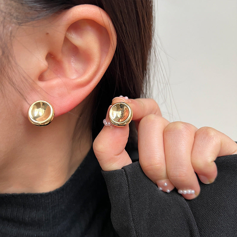 Simple Light Luxury Metal Female Graceful High Rings