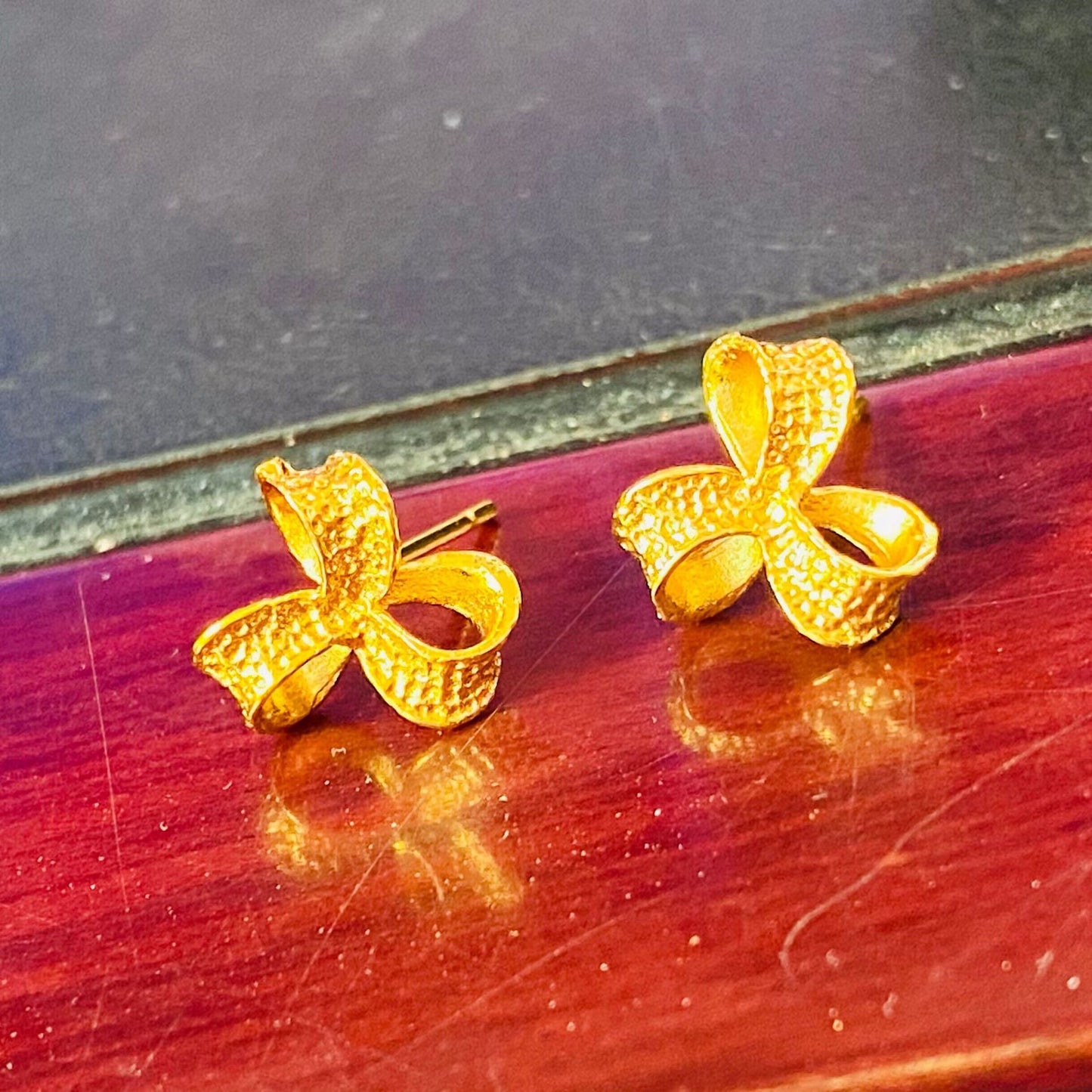 Women's Gold Small Ear Bar Simulation European Coin Earrings