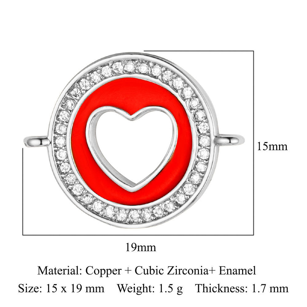 Copper Zircon Ornament Accessories Dripping Oil Pendants