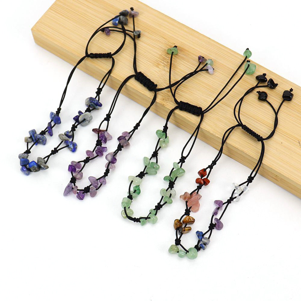 Live Vintage Hand-woven Natural Crystal Agate Bracelets