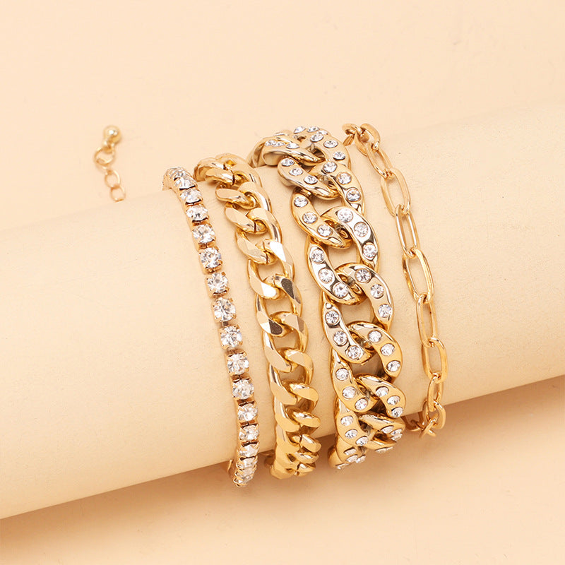 Hip Hop Unique Design Metal Chain Bracelets