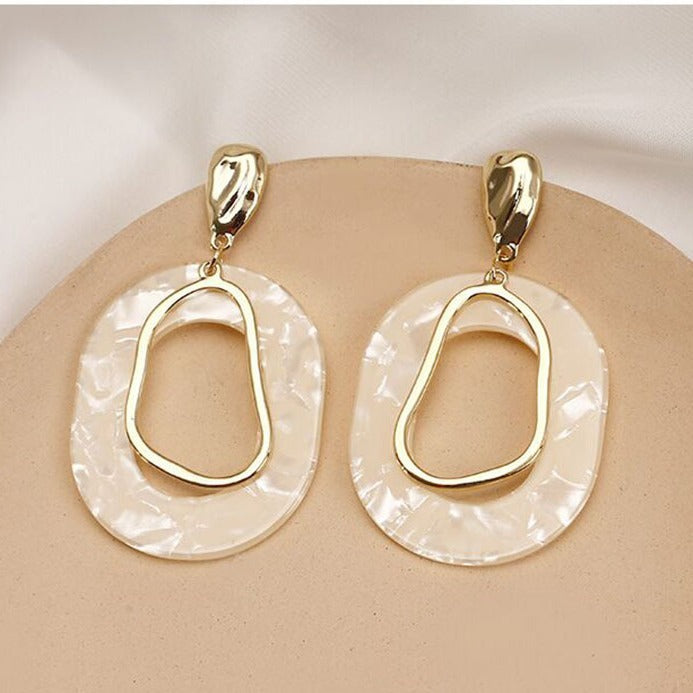 Exaggerated Female Temperamental Long Personality Simple Geometric Earrings