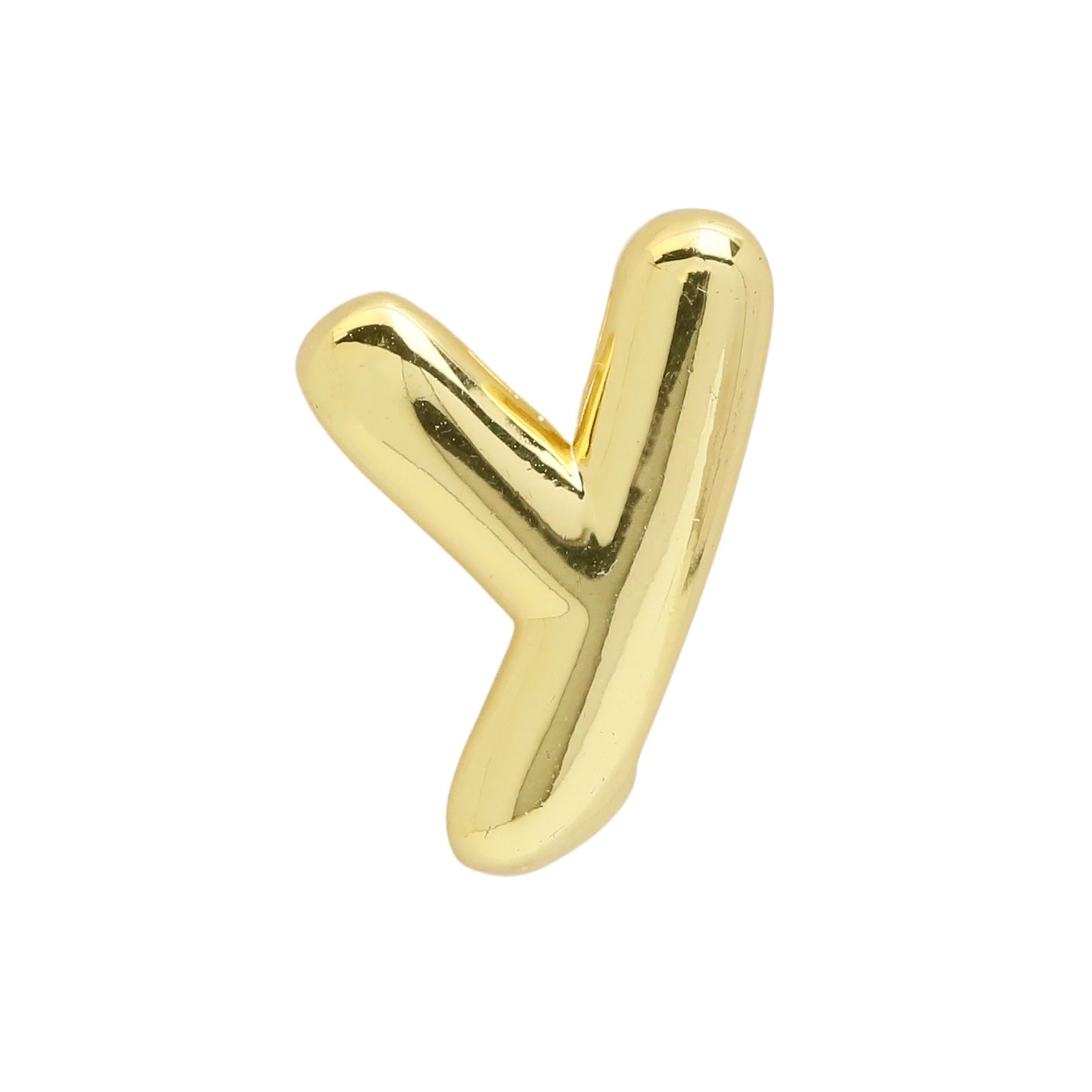 Golden Chubby Balloon Bubble Glossy Letter Bracelets