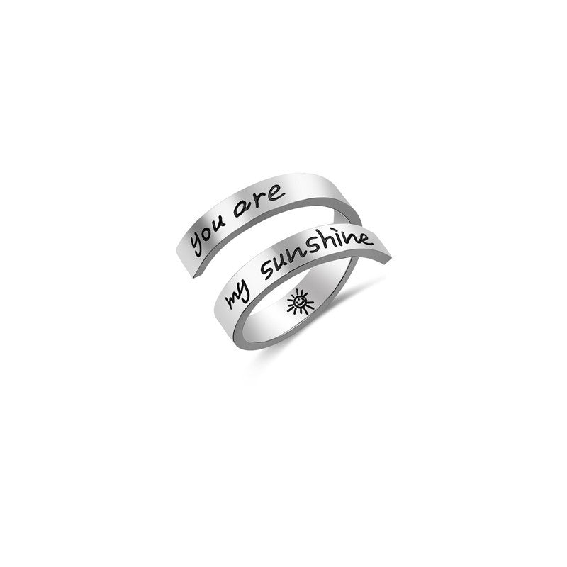 Popular Jewelry Personalized Stainless Steel Titanium Rings