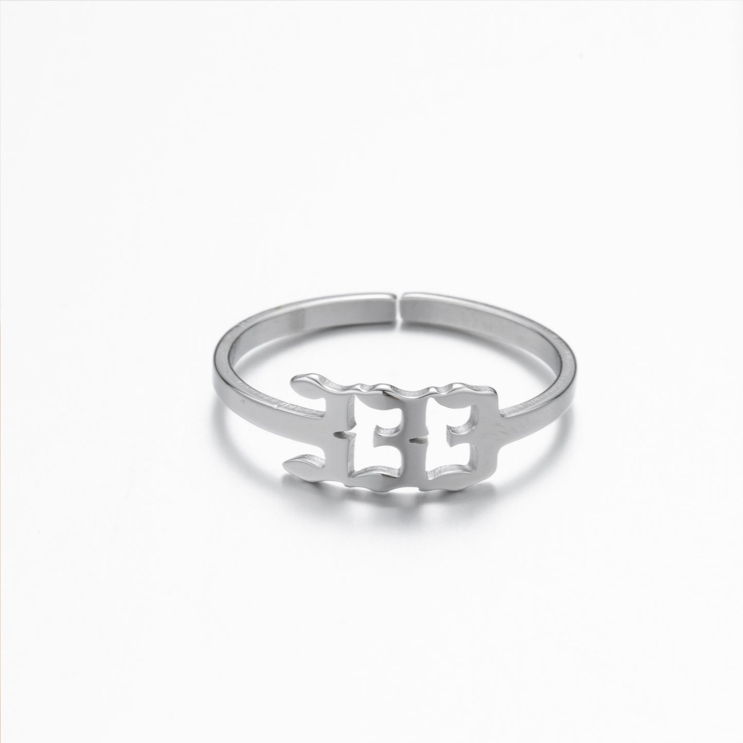 Women's & Men's Lucky Digital Angel Opening Gold Commemorative Rings