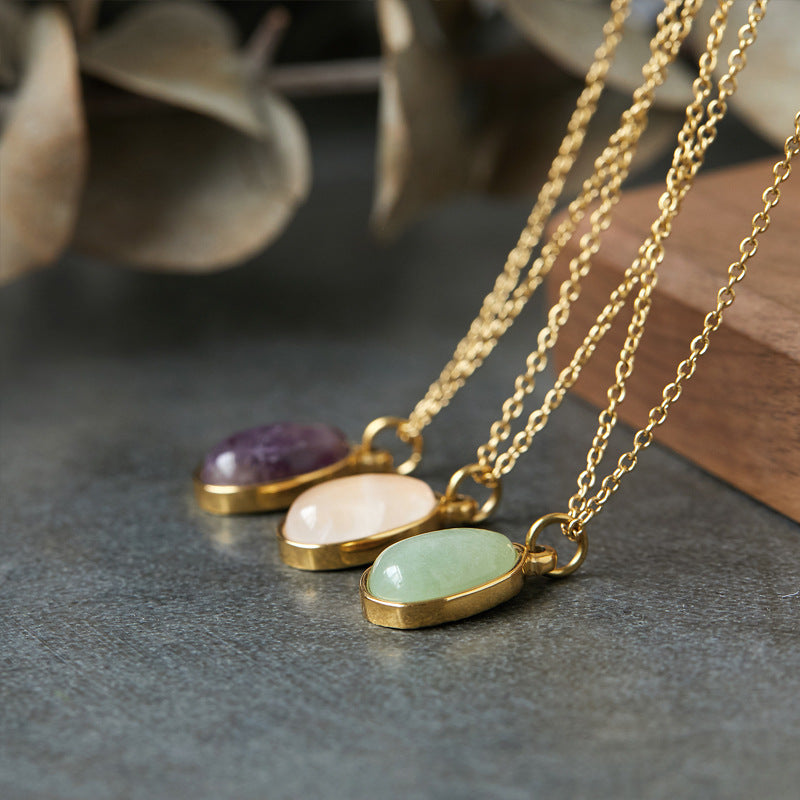 Clavicle Chain Female Titanium Steel Gold Plated Necklaces