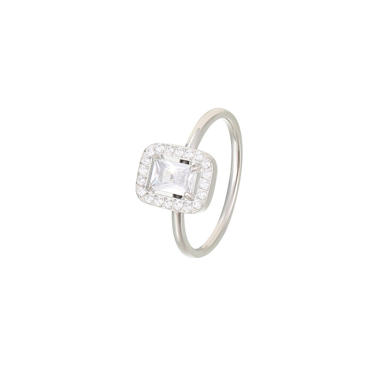 Creative Color Rectangular Zircon Female Fashion Rings