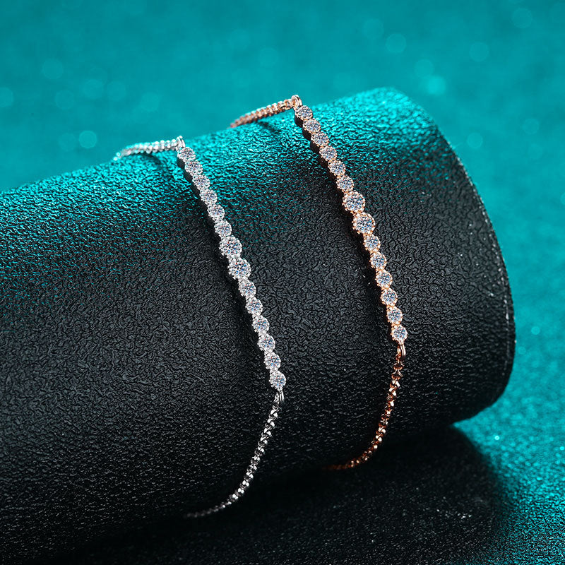 Women's Sier Moissanite Champagne Gold For High-grade Sense Of Source Bracelets