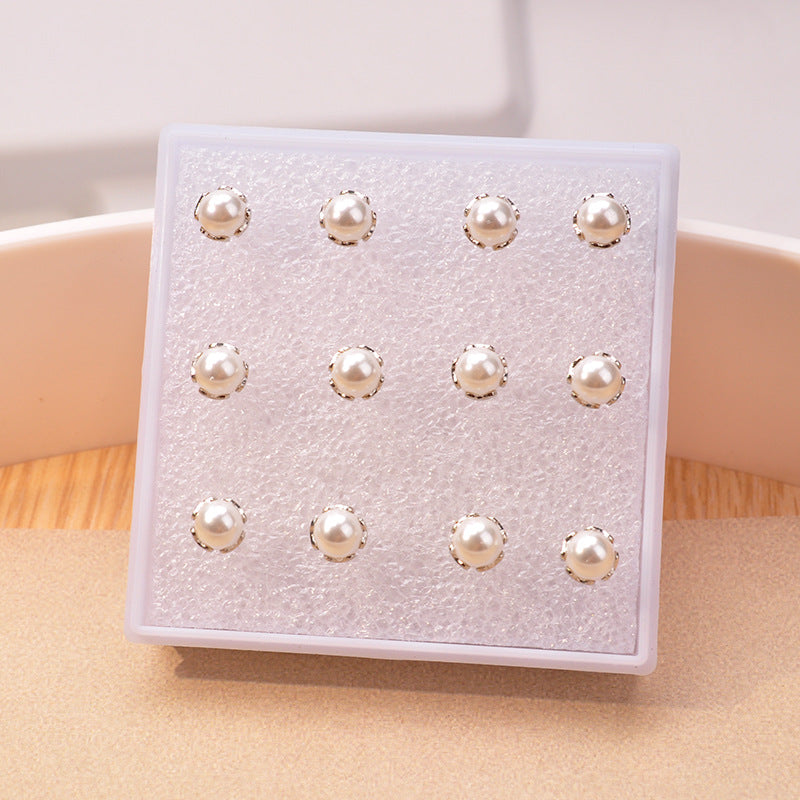 Women's Steel Needle Pearl High-grade Australian White Earrings