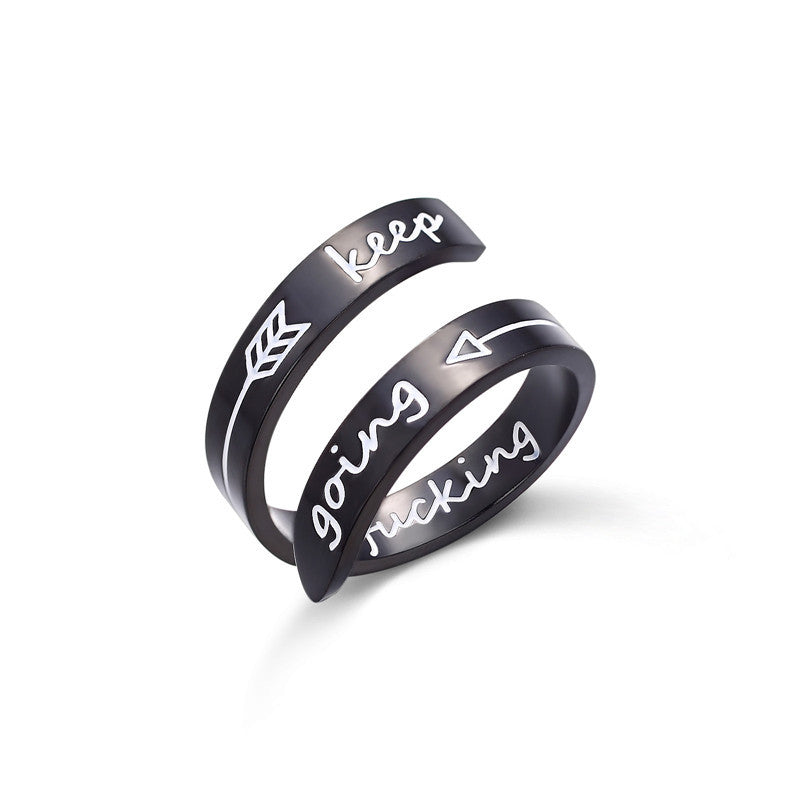 Popular Jewelry Personalized Stainless Steel Titanium Rings