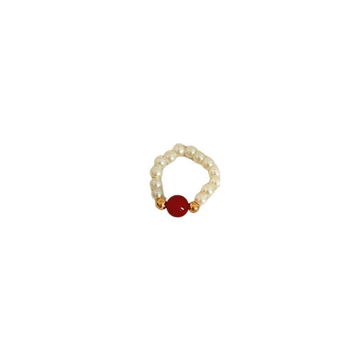 Beads Niche Design Advanced Finger Light Luxury Rings