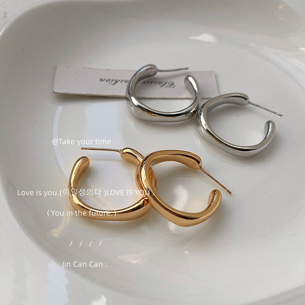 Women's Minimalist Geometric Simple Design Sense French Simplicity Earrings
