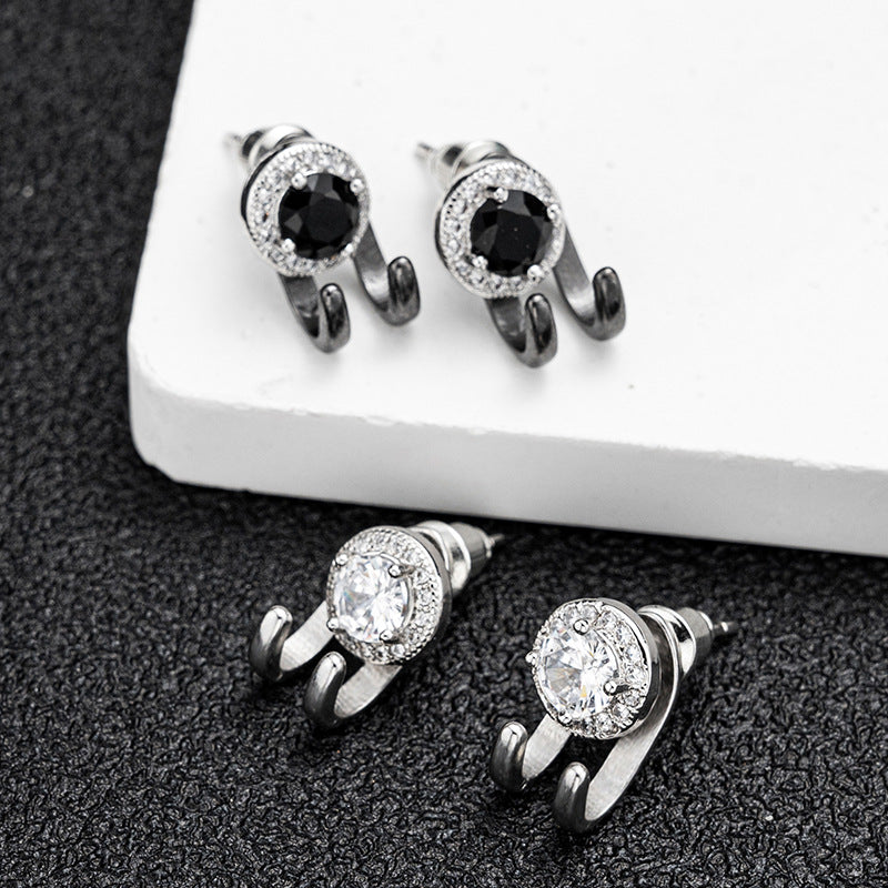 Men's Ear Trendy Elegant Female Starry Sky Earrings