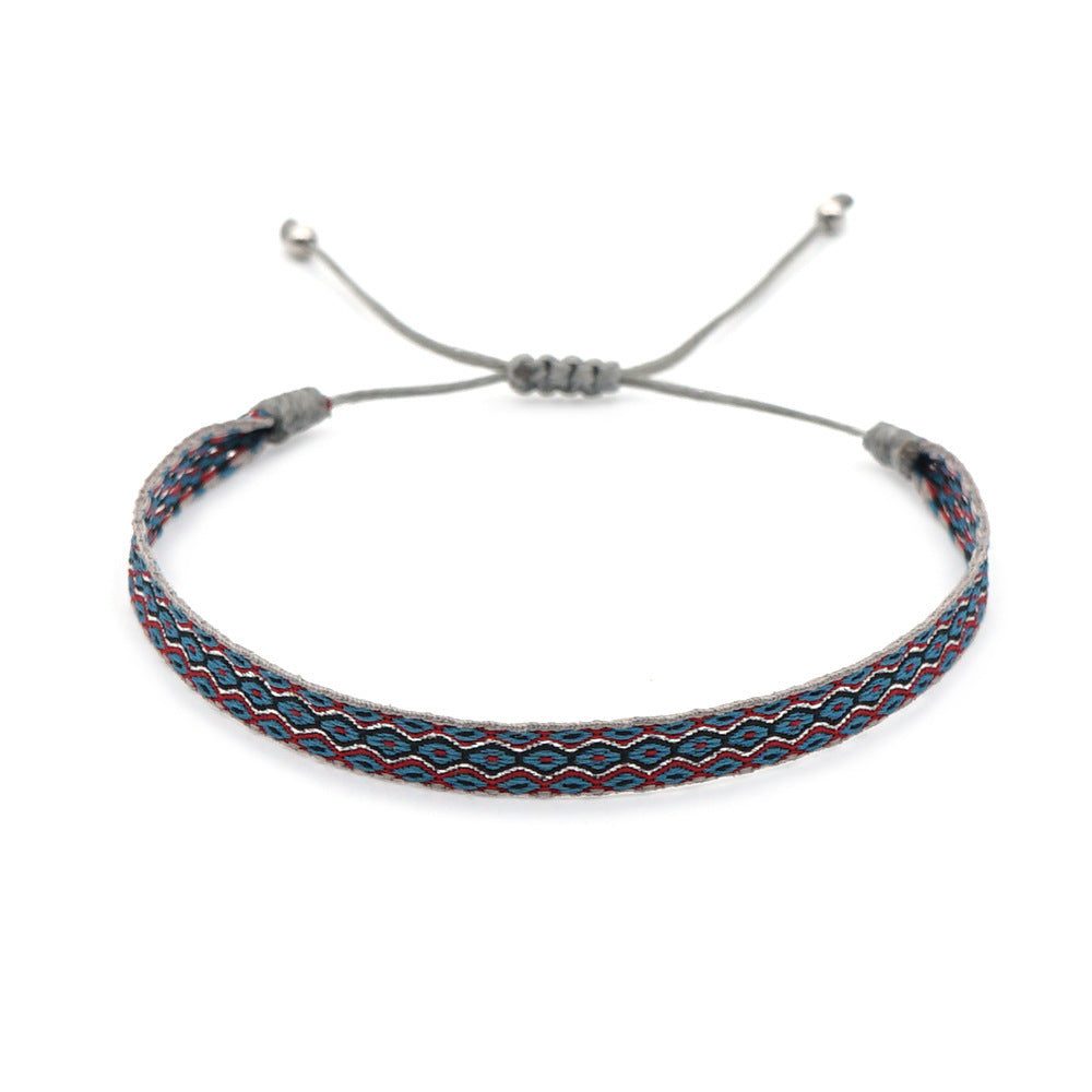 Women's South American Columbia Ethnic Style Webbing Bracelets