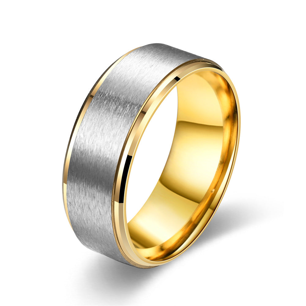 Fashion Personality Two-color Aperture Personalized Tail Rings