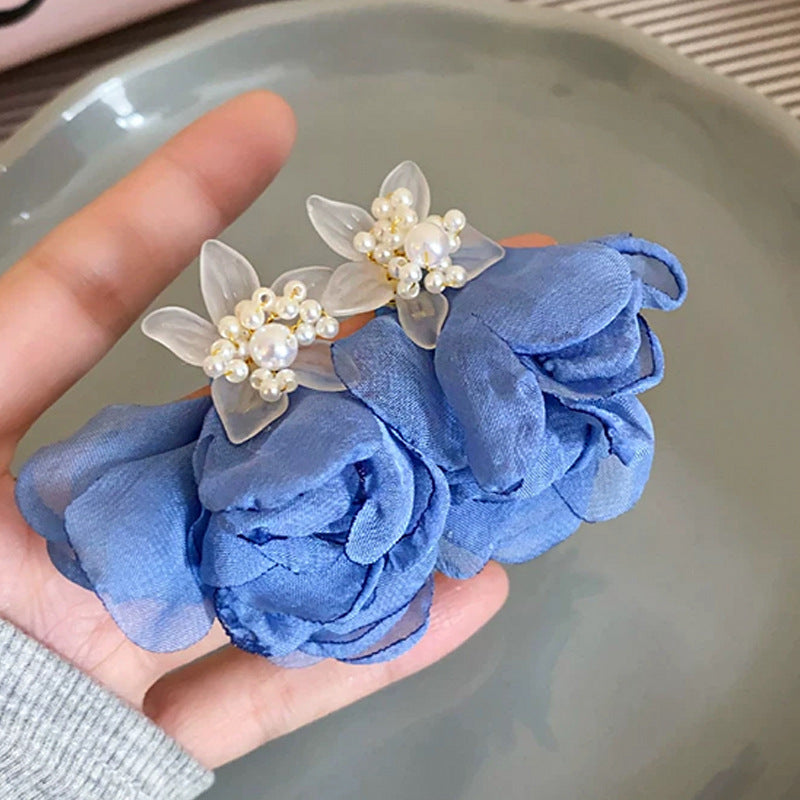 Vacation Style Ear Dignified Flowers Niche Earrings