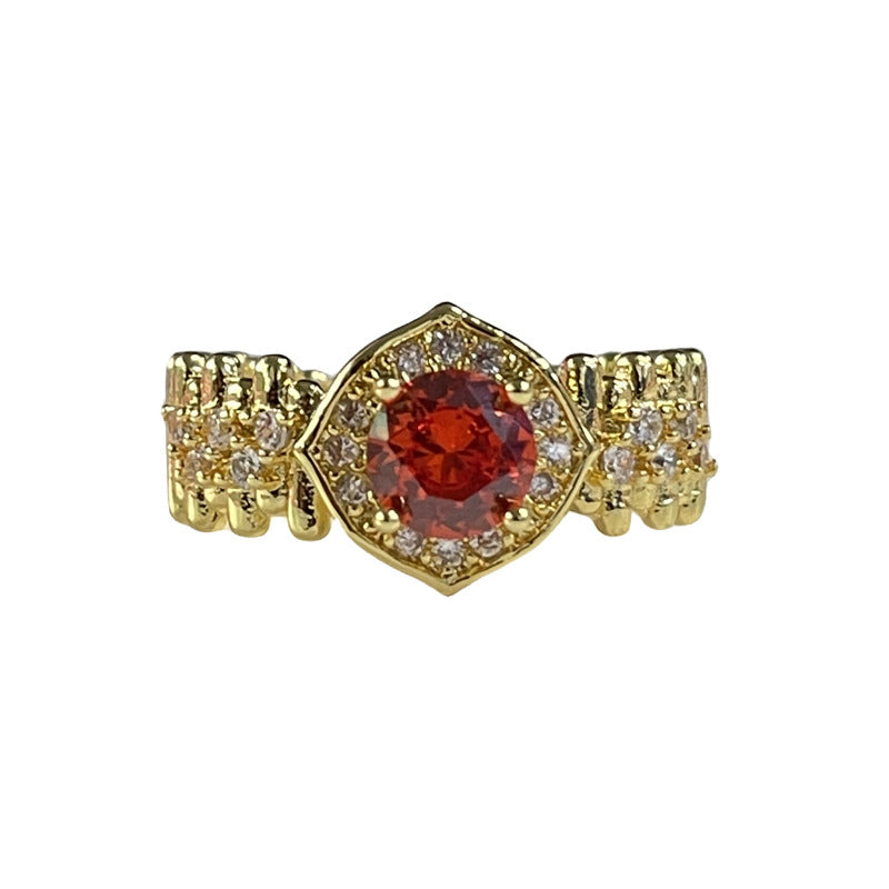 Court Style Lace Elegant Open Female Rings