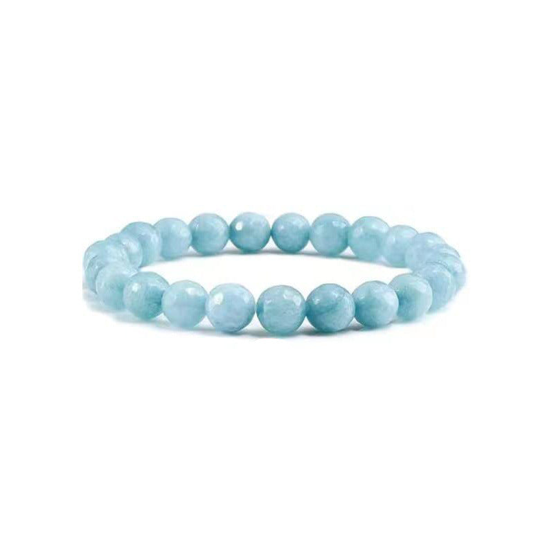 Women's Aquamarine Tourmaline Beads Agate Stone Natural Bracelets