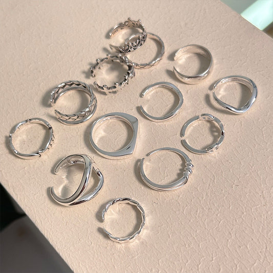 Finger Collection Sterling Sier Material Recent Combination Rings