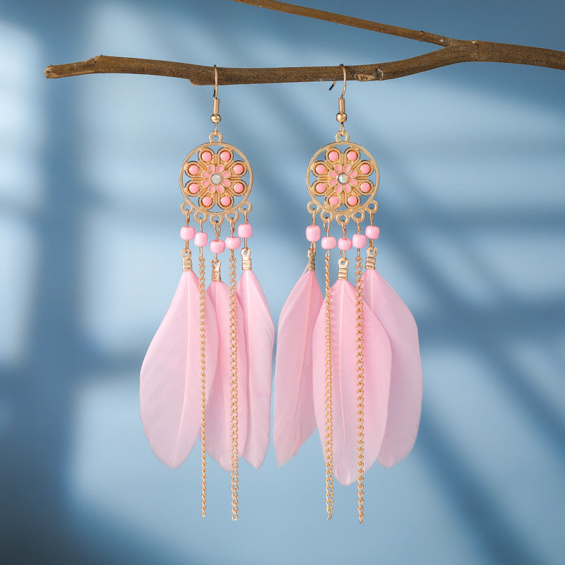 Color Fresh Literature Art Feather Your Earrings