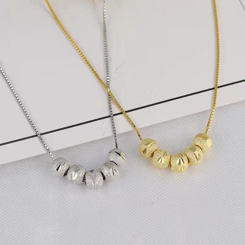 Five Blessings Female With Hearts Lucky Beads Necklaces