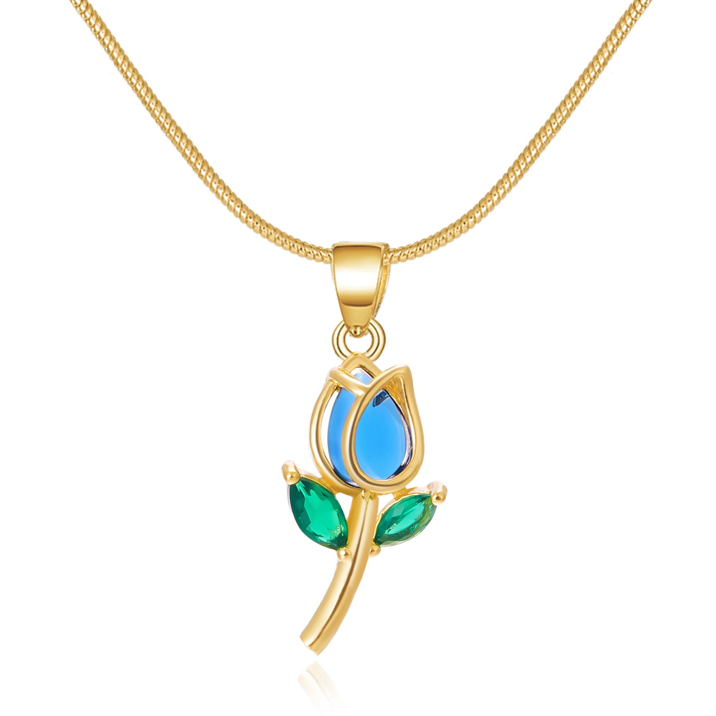 Women's Elegant Tulip Sweet Exquisite High-grade Flower Necklaces