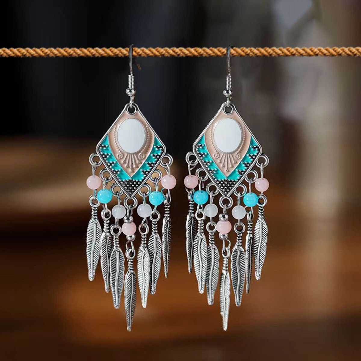 Chinese Style Retro National Miao Sier Earrings