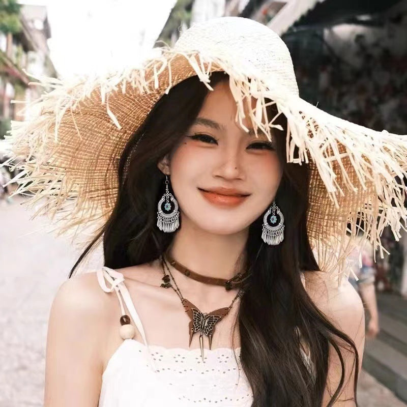 Exotic Retro Artistic Classical Dignified Ear Hook Hollow Earrings