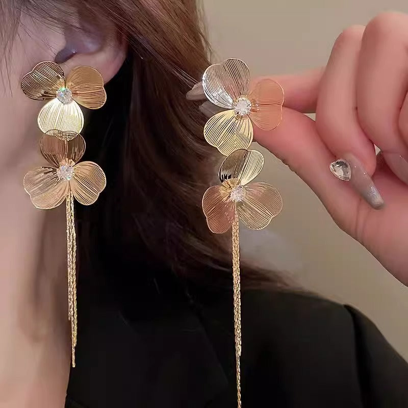 Women's Tassel Elegant Long Personalized Light Luxury Earrings