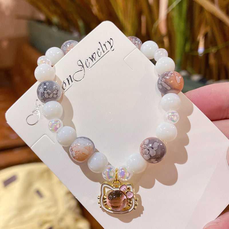 Women's High-grade Gourd Beaded Light Luxury Korean Style Girlfriends Bracelets