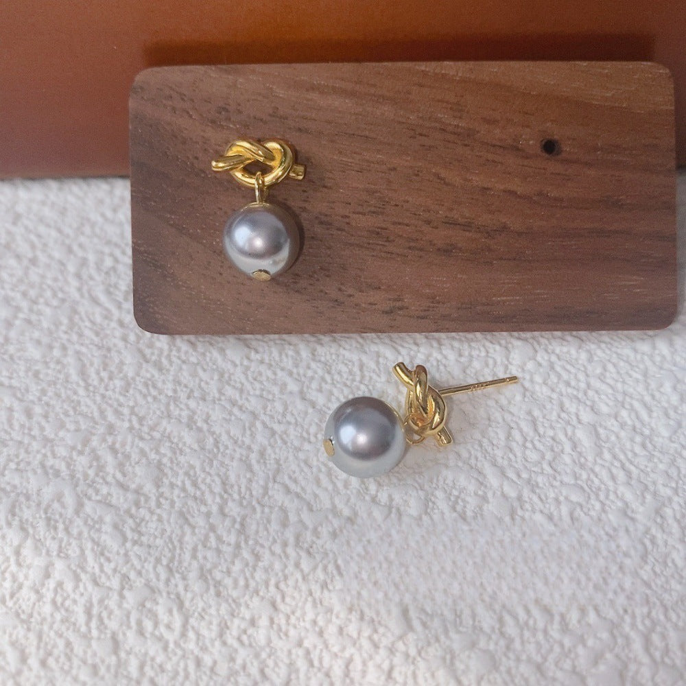 Women's Style High-grade Pearl For Sterling Sier Earrings
