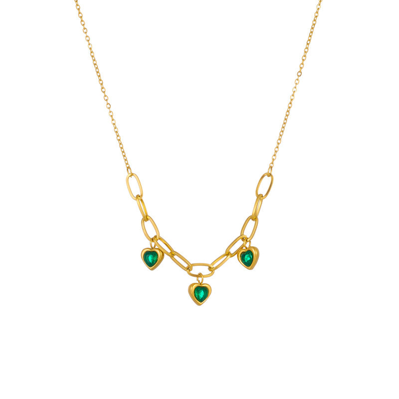 Fashion Minority Design Retro Diamonds Love Necklaces