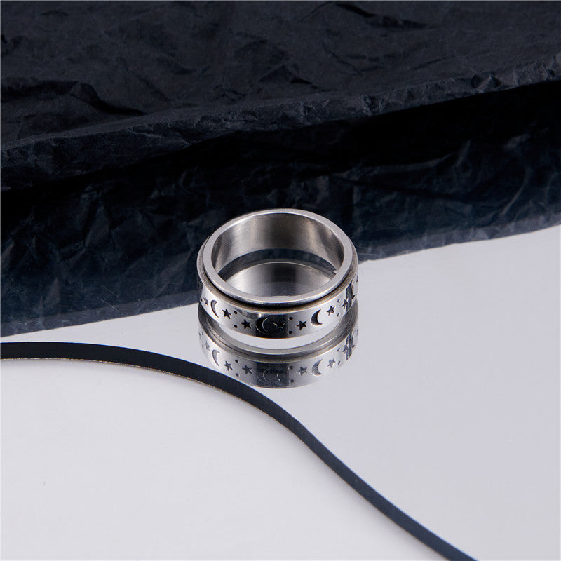 Women's & Men's Rotatable Fashion Retro Minority Design Sense Rings