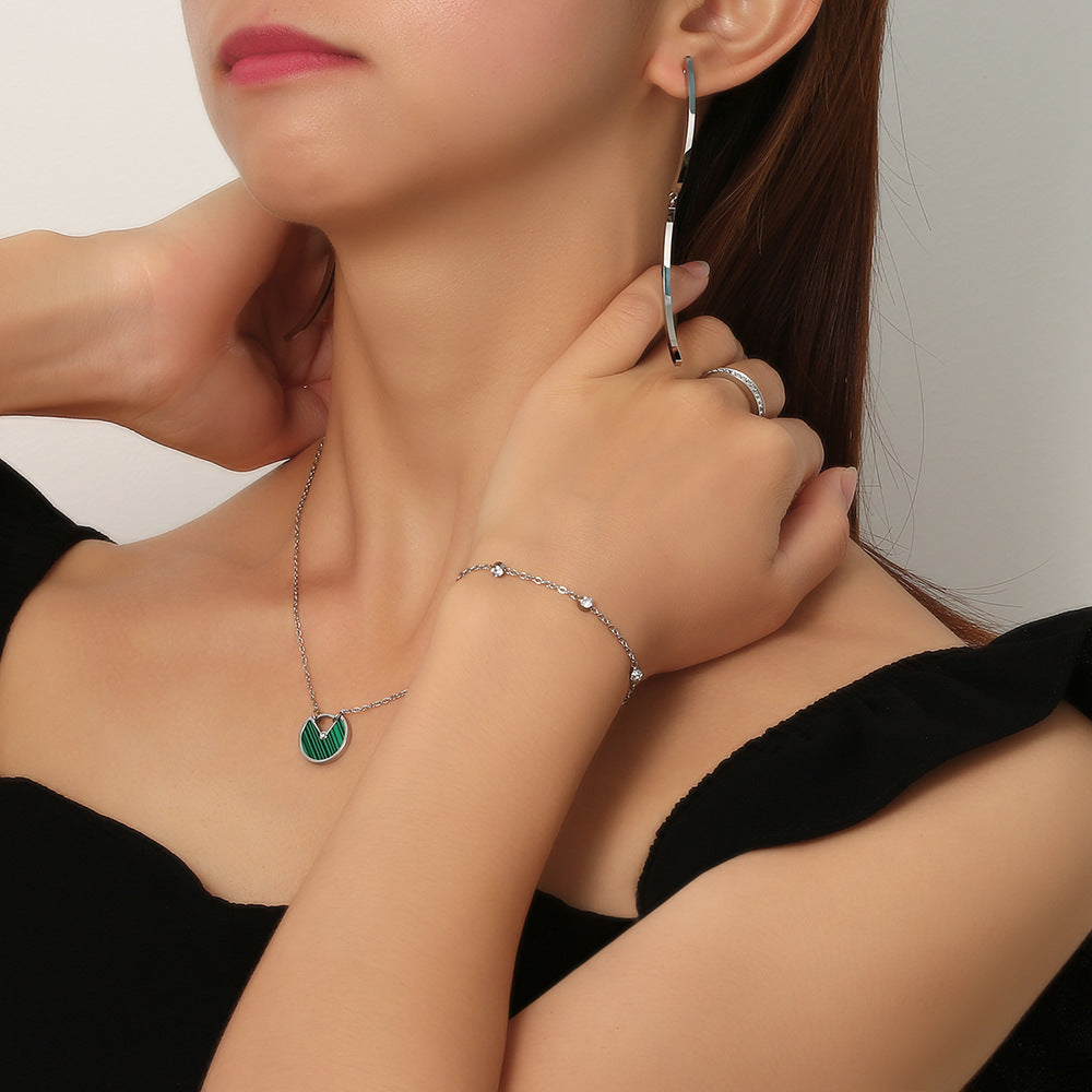 Titanium Steel Personality Diamond Style Fashion Bracelets