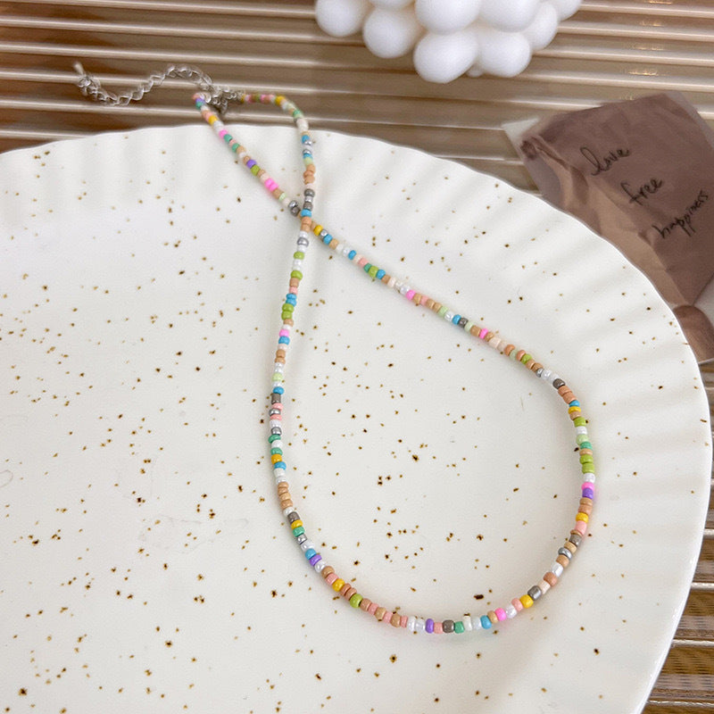 Crystal String Beads Flower Trendy Clavicle Chain Bracelets