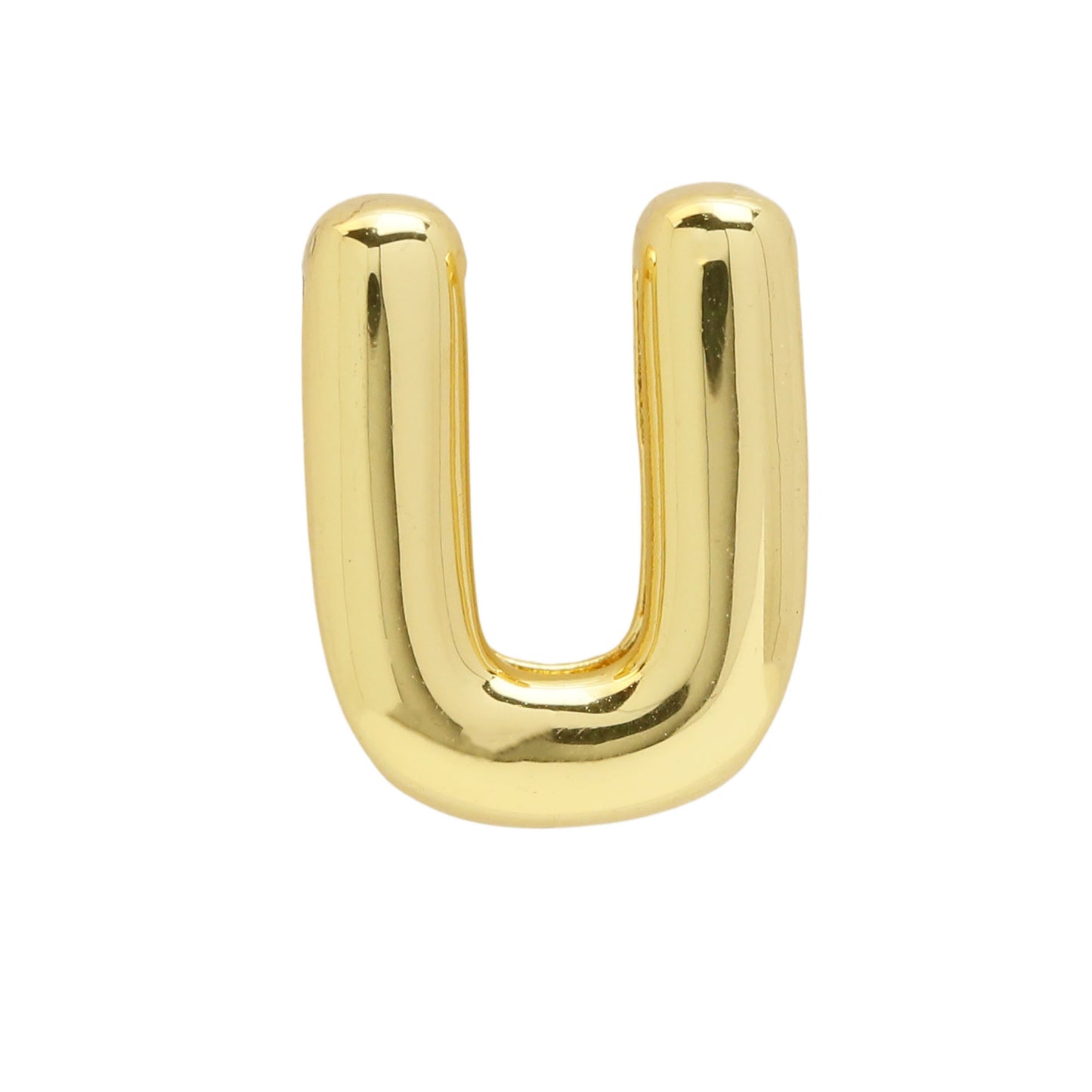 Golden Chubby Balloon Bubble Glossy Letter Bracelets