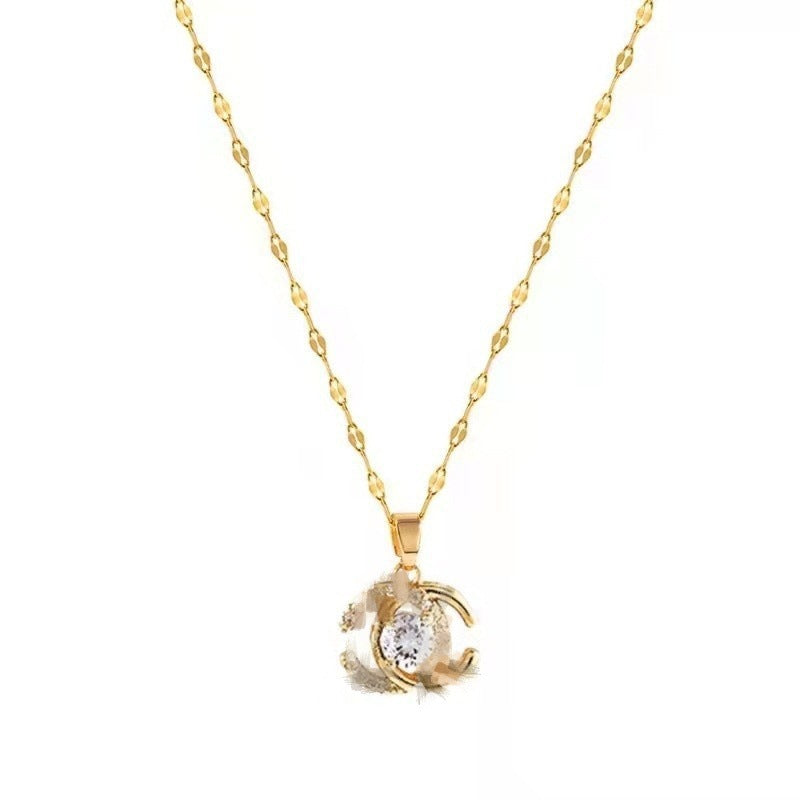 Live Broadcast Smart Double Female Summer Advanced Design Sense Necklaces