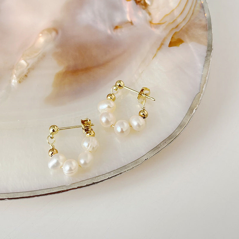 Pearl Elegant High Sense Special Interest Versatile Earrings
