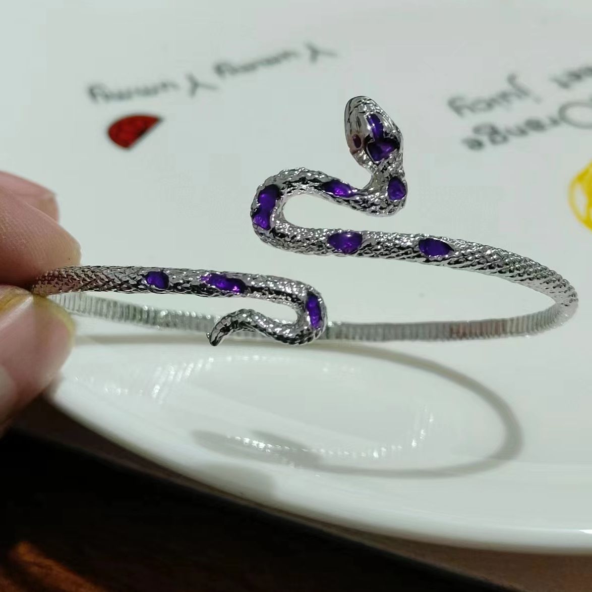 Dripping On Fingertip Cold Wind Enamel Rings