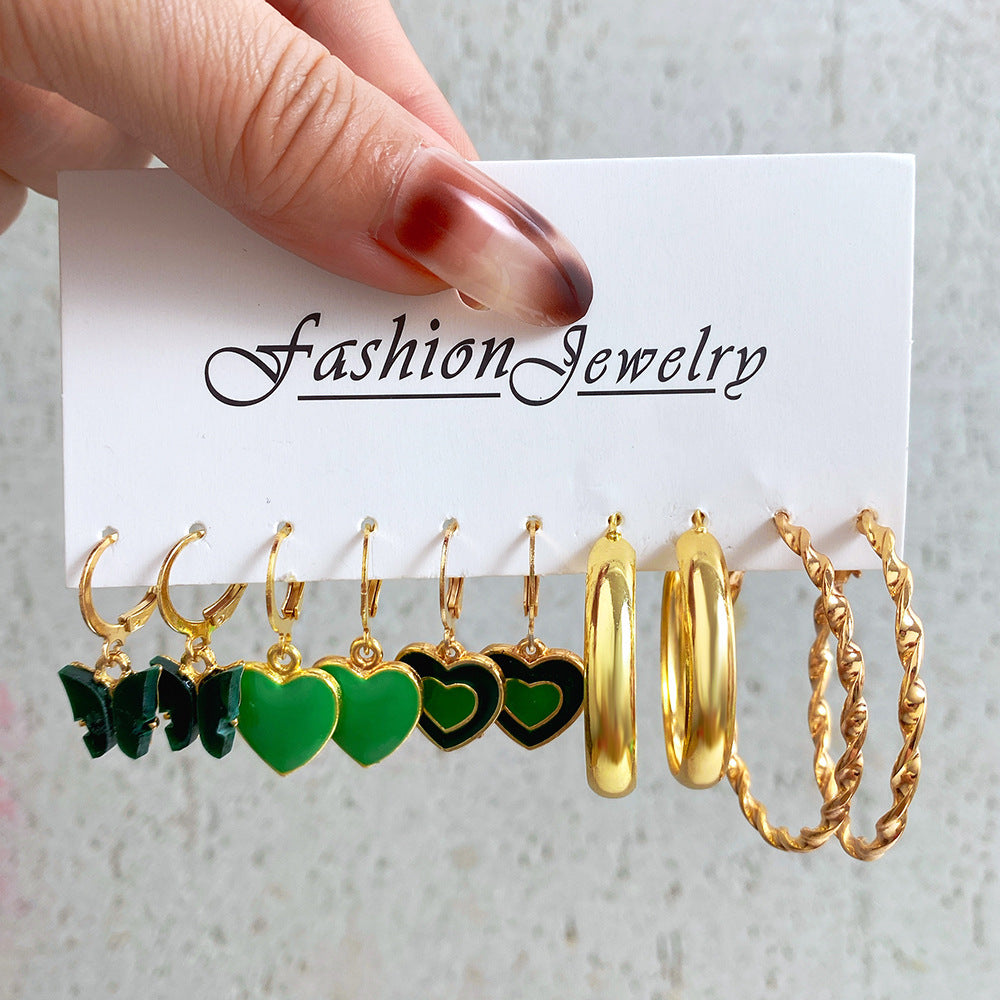 Pairs Creative Personality Leopard Print Flowers Shaped Rings