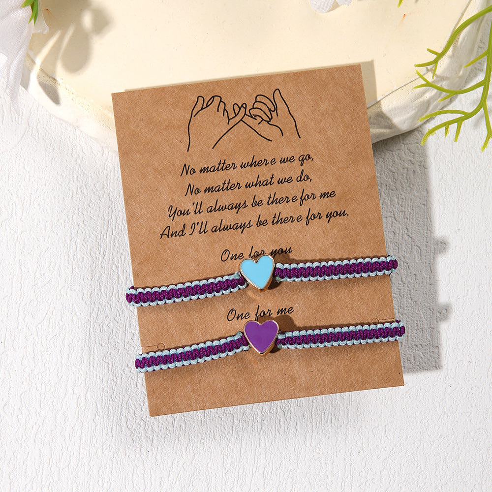 Simple Handmade Woven Adjustable Surfer Carrying Bracelets