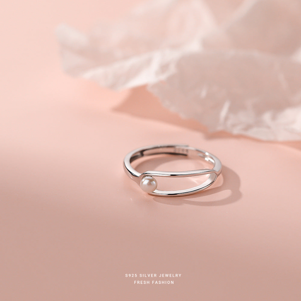 Design Female Special Interest Light Luxury Sense Index Finger Rings